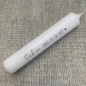Preview: Gastgeschenk kleine Kerze Stabkerze Schön, dass Du da bist personalisiert Geschenk Taufe Kommunion Konfirmation Firmung Hochzeit
